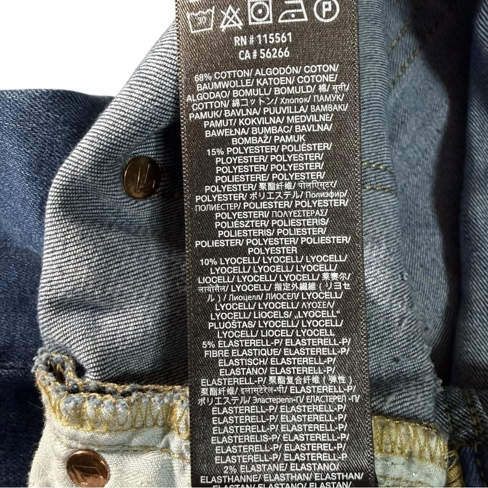 7 For All Mankind Women’s High Waist Gwenevere Skinny Jeans Medium Wash Size 32 - Picture 5 of 10